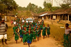 Welcome. Kids swarming the car